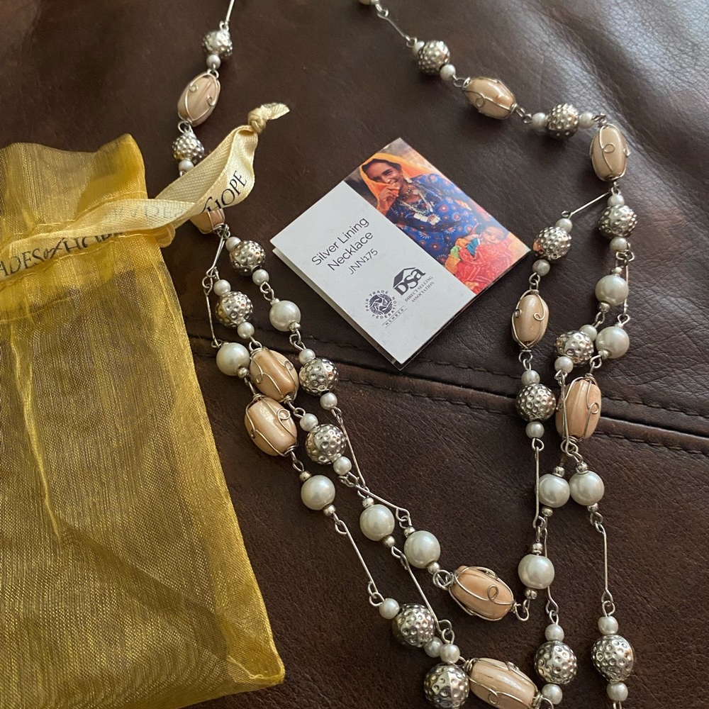 Silver Linings - ToH necklace designed by artisans from India